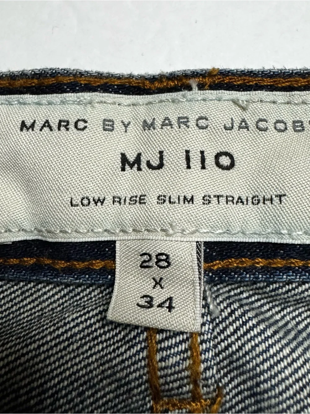Marc By Marc Jacobs Men's Slim Straight Dark Blue Jeans